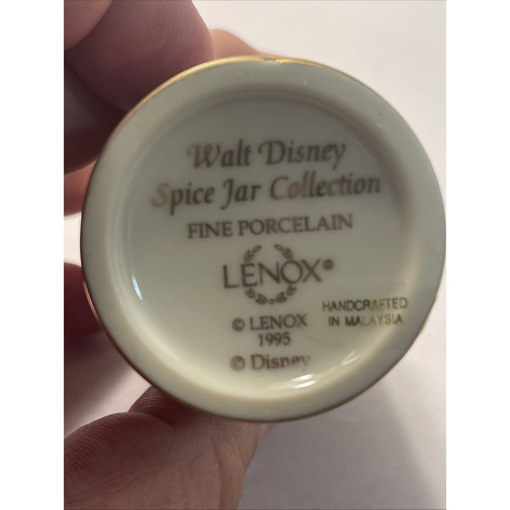 Disney Spice Jar Collection Winnie the Pooh Mustard Jar 1995 Lenox Porcelain - Picture 11 of 16